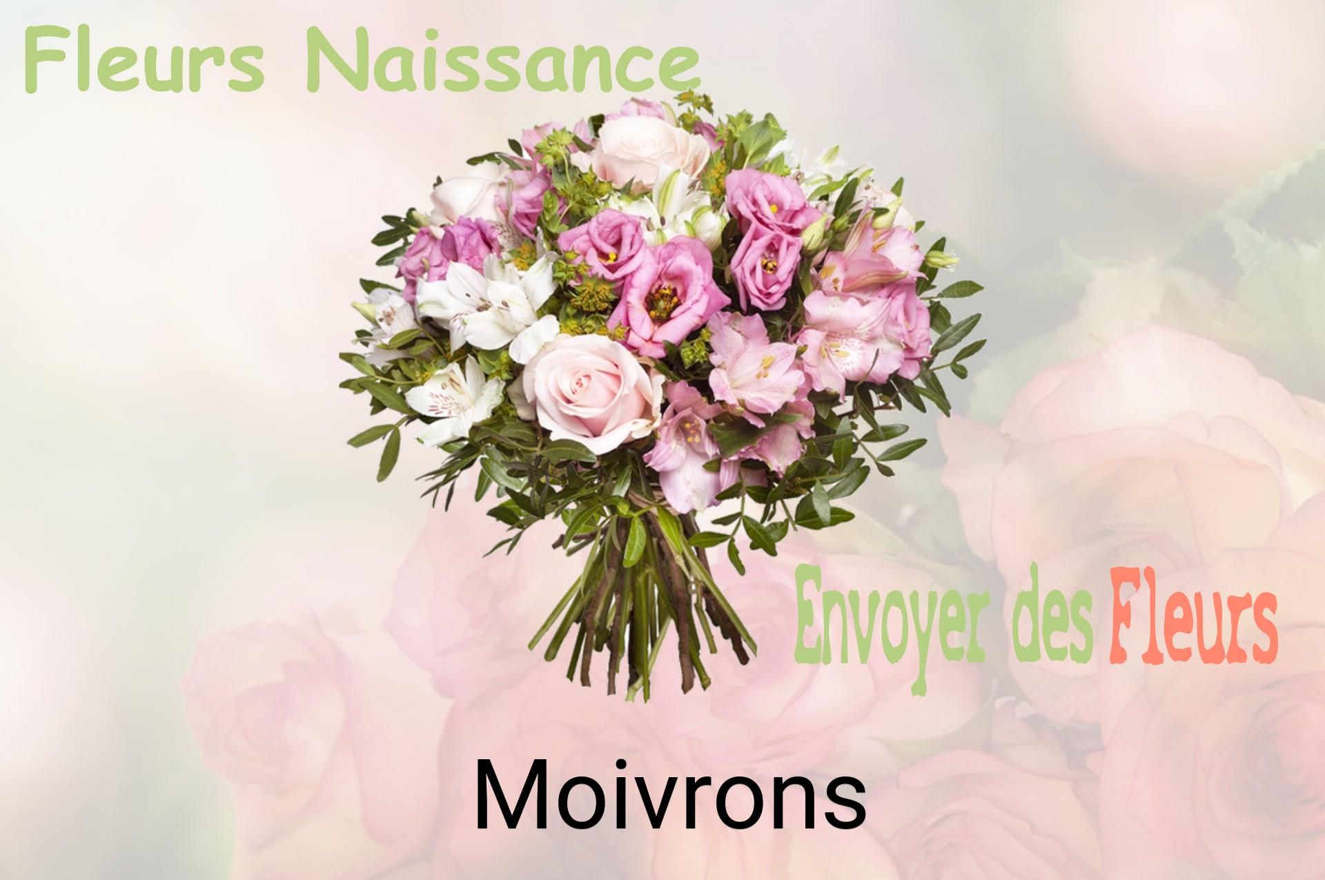 Bouquet de fleurs de naissance livré à Moivrons